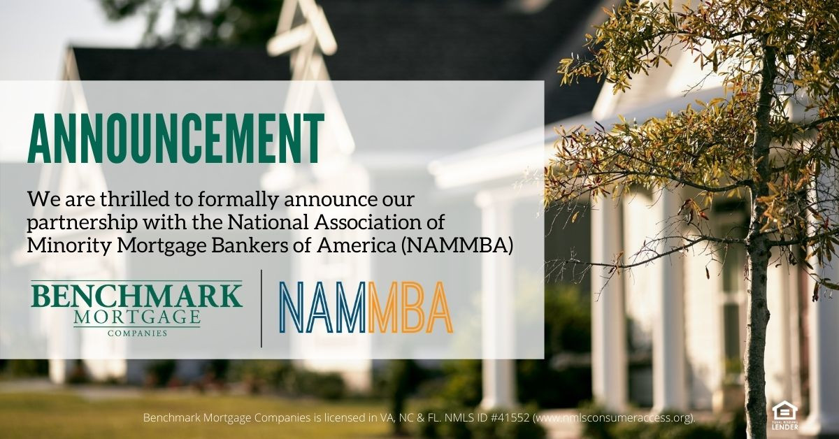 Benchmark Mortgage Companies, an affiliate of Tidewater Home Funding, LLC., Announce Partnership with NAMMBA